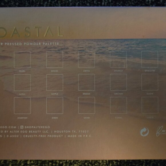 Alter Ego Cosmetics Coastal Eyeshadow Palette - Picture 2 of 3